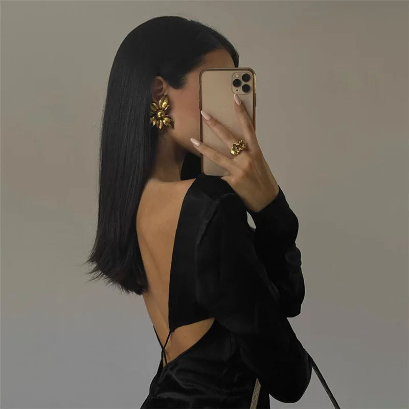 Little Black Dresses | Short Backless