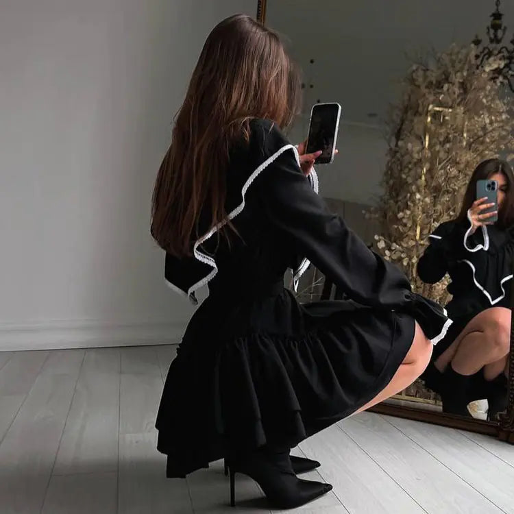 Little Black Dress | Ruffle Mini