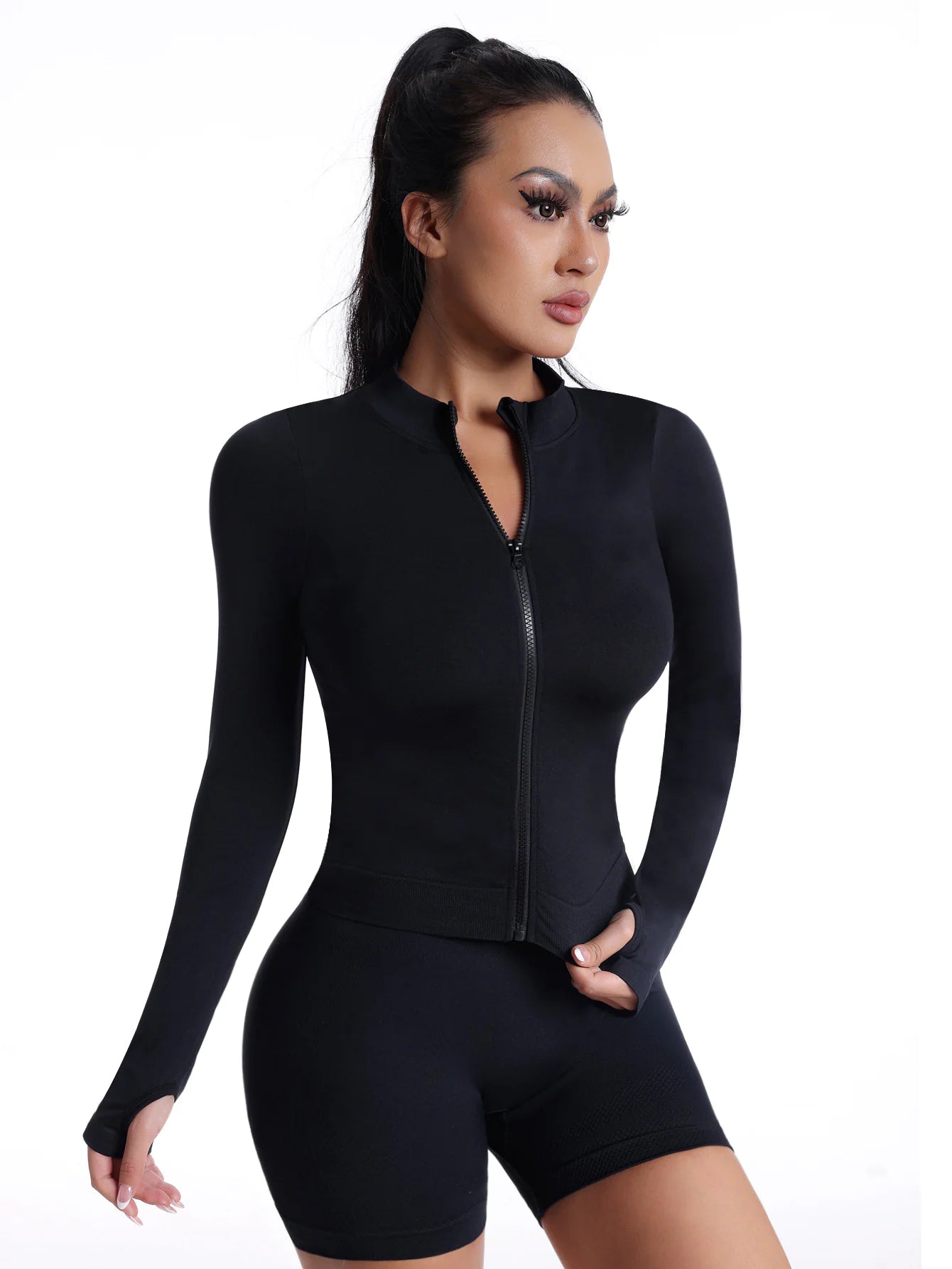 Little Black Top | Zip-up Sport