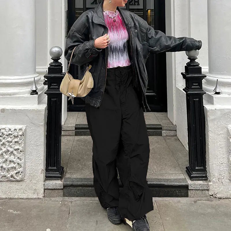 Little Black Pant | Wide-Leg Cargo