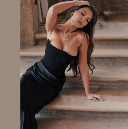 Little Black Dress | Vintage Satin